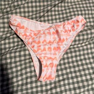 SHEIN Pink and White Bikini Bottom